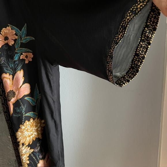 NWT Plus Sz 2X Turquoise Rayon Flowing Lingerie Sensual Flirty Spicy Robe Kimono - Picture 3 of 9